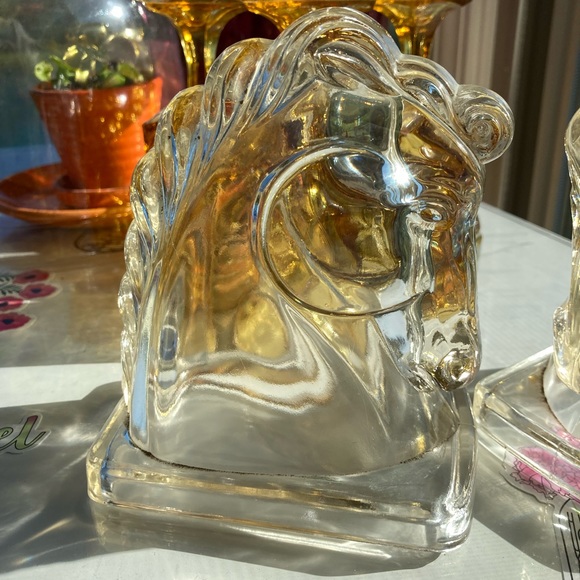Federal Glass Horse Bookends - Picture 8 of 12